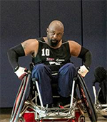 wheelchair rugby player