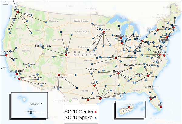VA's SCI/D Hub and Spokes system - Spinal Cord Injuries and Disorders  System of Care